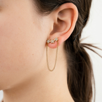 Ster Oorbel Stainless Steel Goud